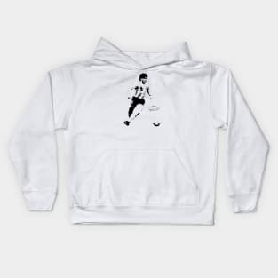 Maradona El Diego Napoli Black White Kids Hoodie